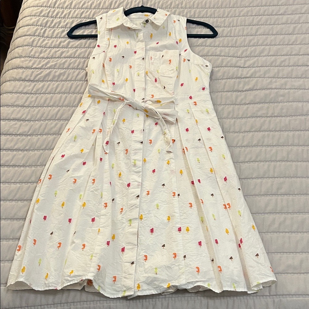 HD In Paris - Cotton Button Front Dress. Size 6.